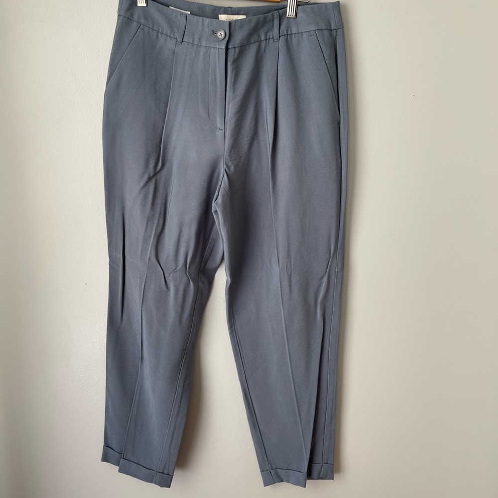 LOFT Gray Dress Pants with Tailored Fit